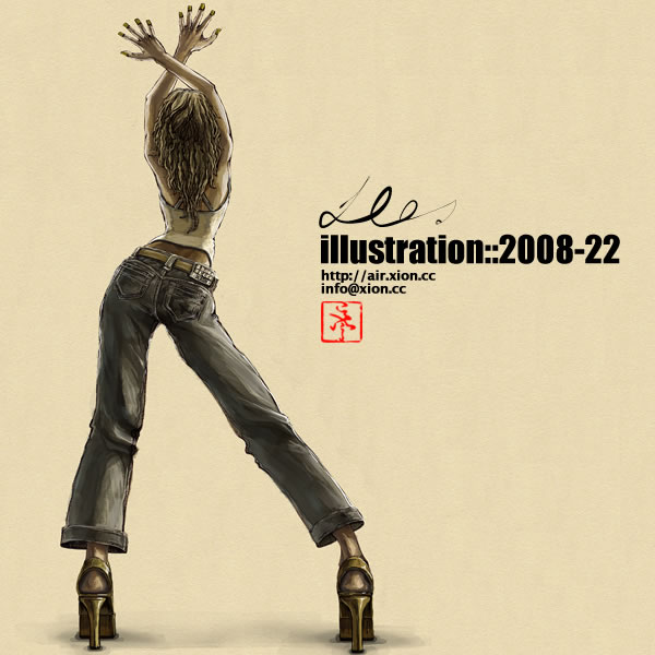 ストリートファッション イラストレーター 彩 | illustration 2008-22